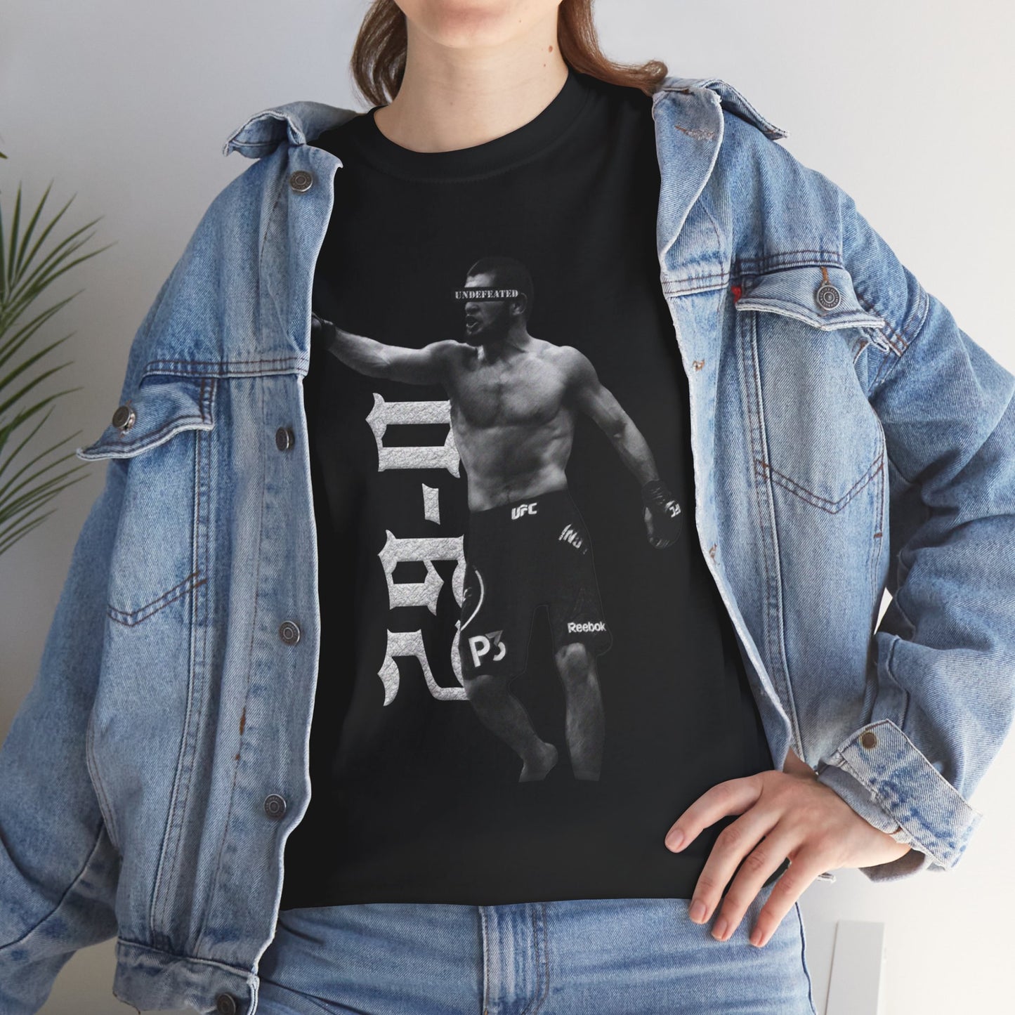 Khabib 29-0 black and white undefeated Heavy Cotton Tee